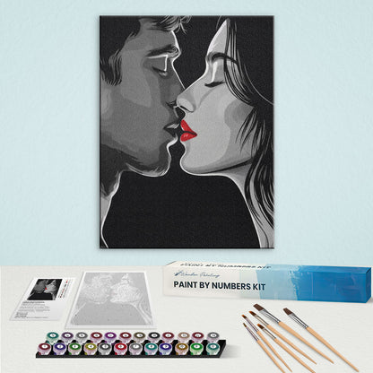 Red Kiss | Paint by Numbers Kit