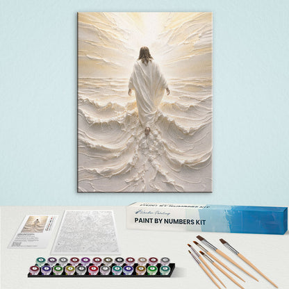 Jesus Walking on Sand | Paint by Numbers Kit