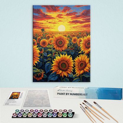 Sunflower Garden | Paint by Numbers Kit