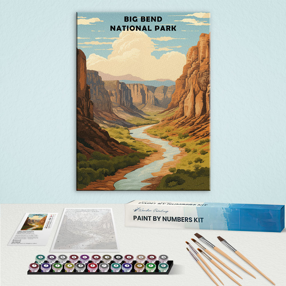 Big Bend National Park | Paint by Numbers Kit – Wander Painting