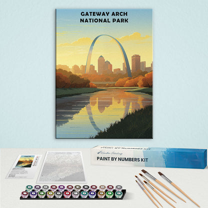 Gateway Arch National Park | Paint by Numbers Kit