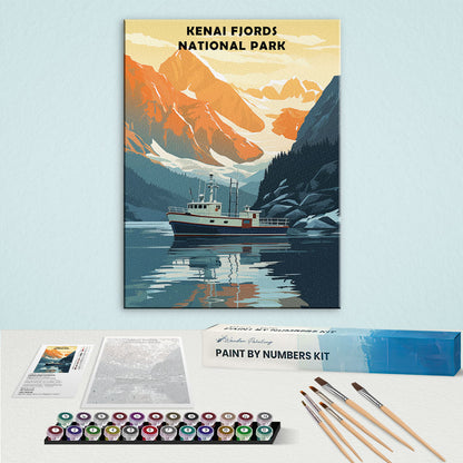 Kenai Fjords National Park | Paint by Numbers Kit