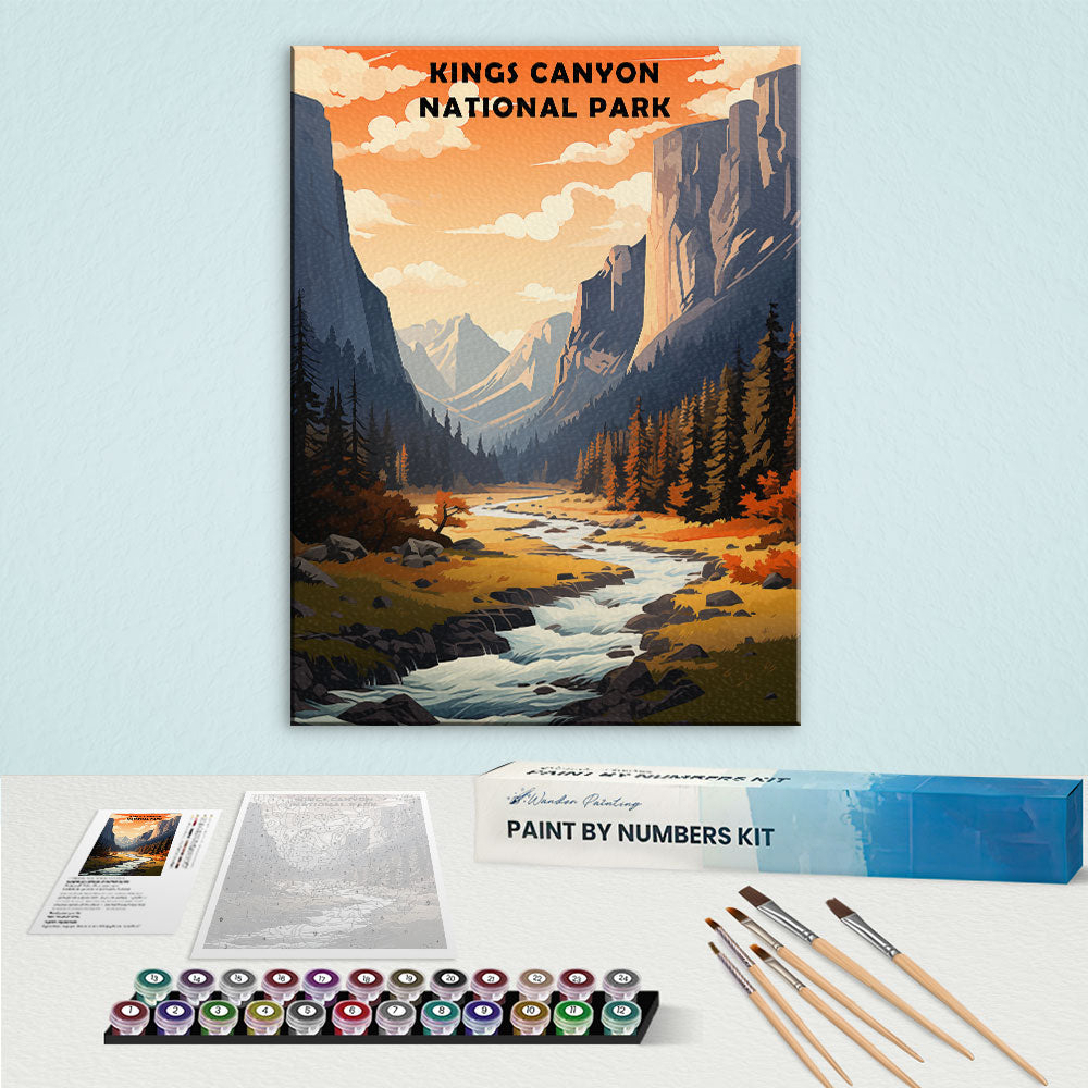 Kings Canyon National Park | Paint by Numbers Kit