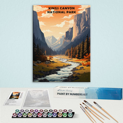 Kings Canyon National Park | Paint by Numbers Kit