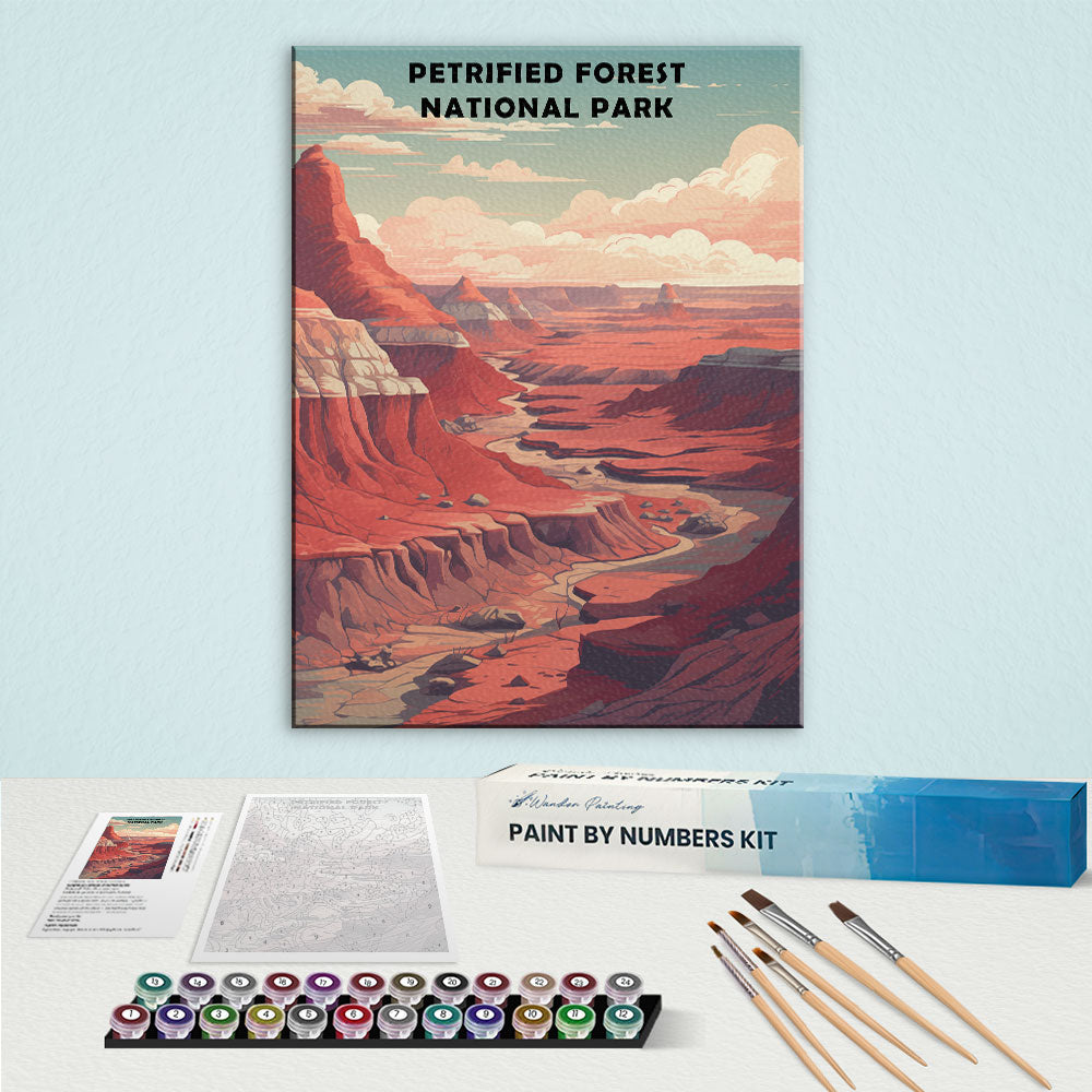 Petrified Forest National Park | Paint by Numbers Kit