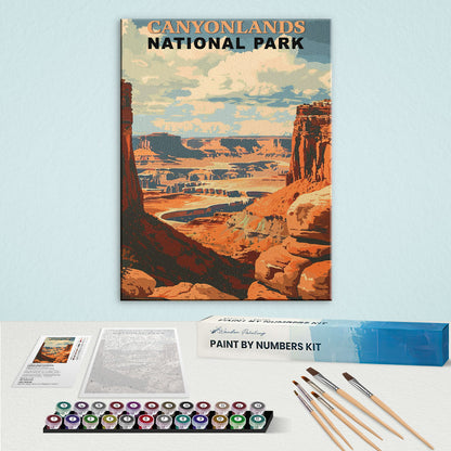 Canyonlands National Park Vintage | Paint by Numbers Kit