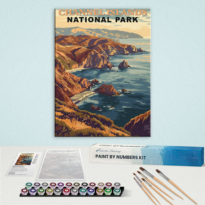Channel Islands National Park Vintage | Paint by Numbers Kit