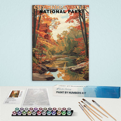 Cuyahoga Valley National Park Vintage | Paint by Numbers Kit