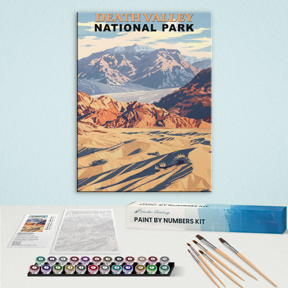 Death Valley National Park Vintage | Paint by Numbers Kit