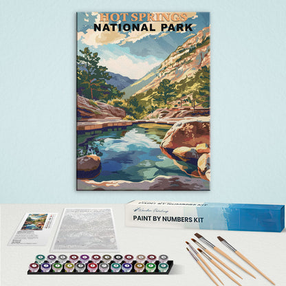 Hot Springs National Park Vintage | Paint by Numbers Kit
