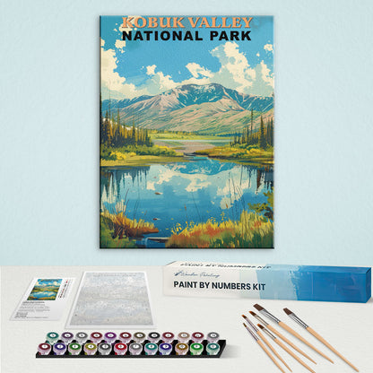 Kobuk Valley National Park Vintage | Paint by Numbers Kit