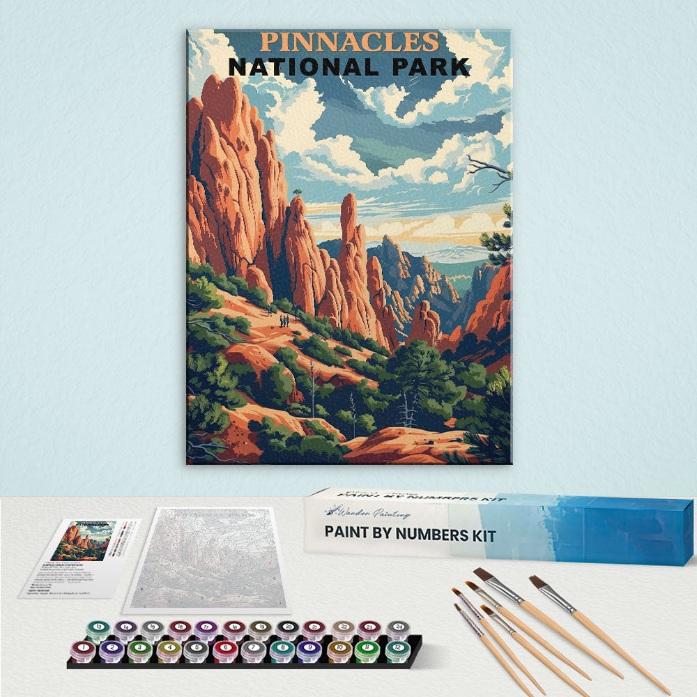 Pinnacles National Park Vintage | Paint by Numbers Kit