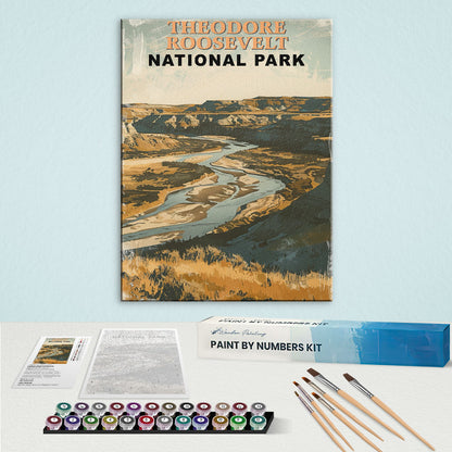 Theodore Roosevelt National Park Vintage | Paint by Numbers Kit