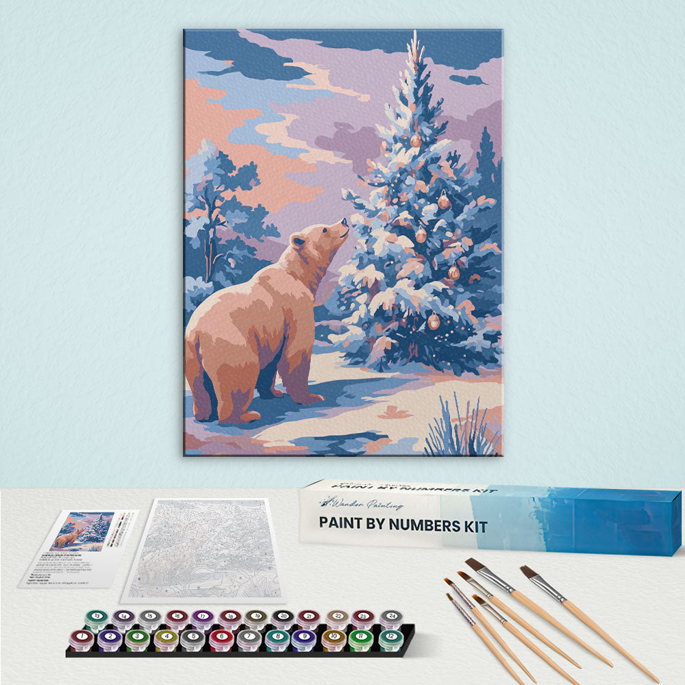 Winter Bear | Paint by Numbers Kit
