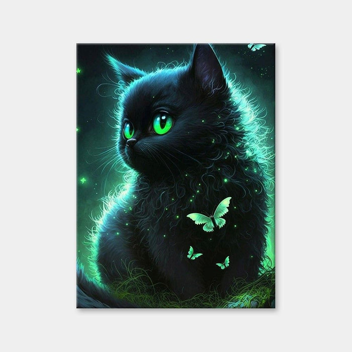 Schmetterlinge Herz Katze Diamant Malerei