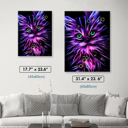 Cat Lights Diamond Painting