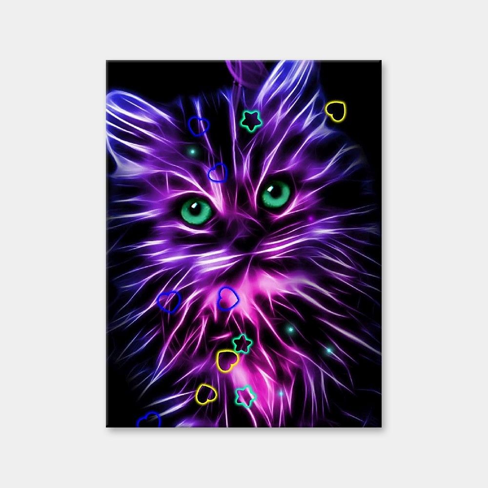 Cat Lights Diamond Painting