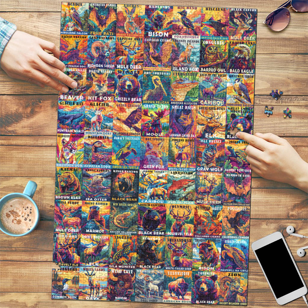 63 Animals National Parks Jigsaw Puzzle