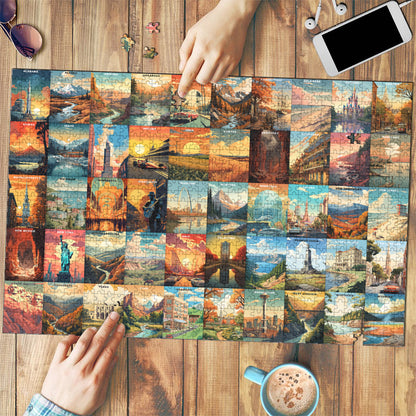 50 U.S. States Jigsaw Puzzle