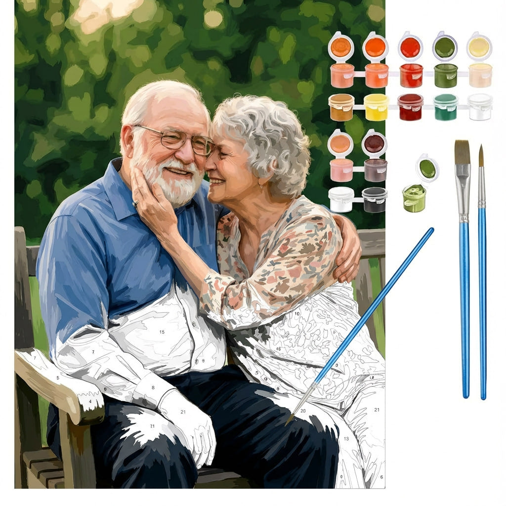Date Night Kit For Couple | Custom Paint by Numbers