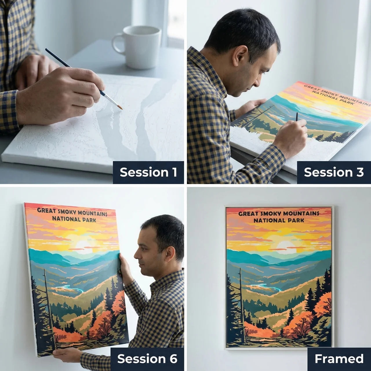 New River Gorge National Park | Paint by Numbers Kit – Wander Painting