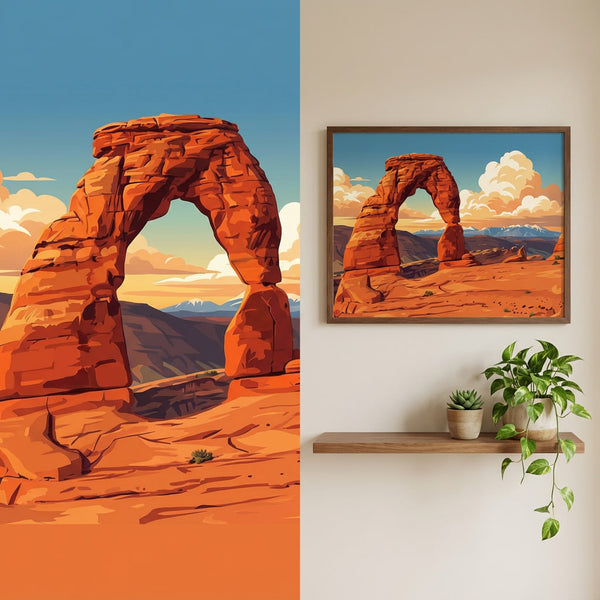 National Parks Landscape Paint-by-numbers