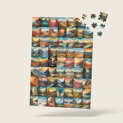 63 U.S. National Parks Jigsaw Puzzle