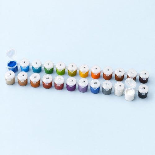 24 acrylic paints