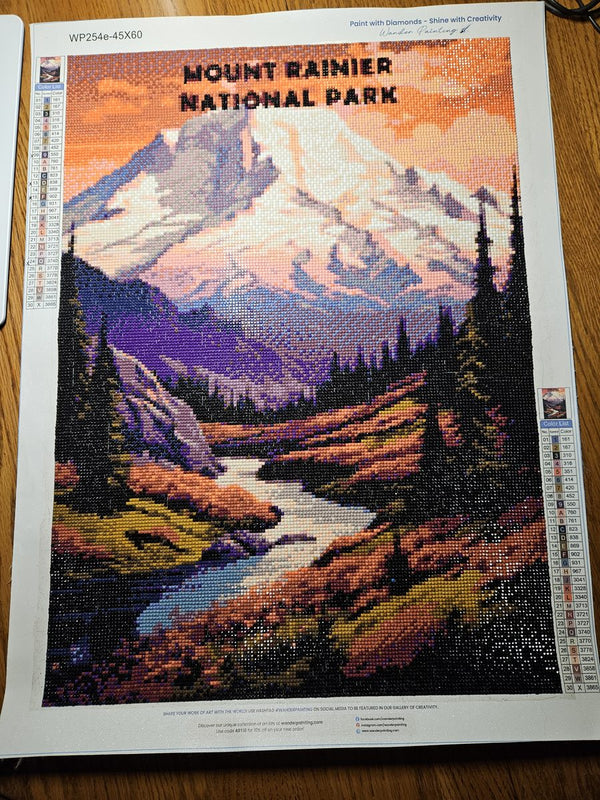 Mount Rainier National Park Diamond Painting
